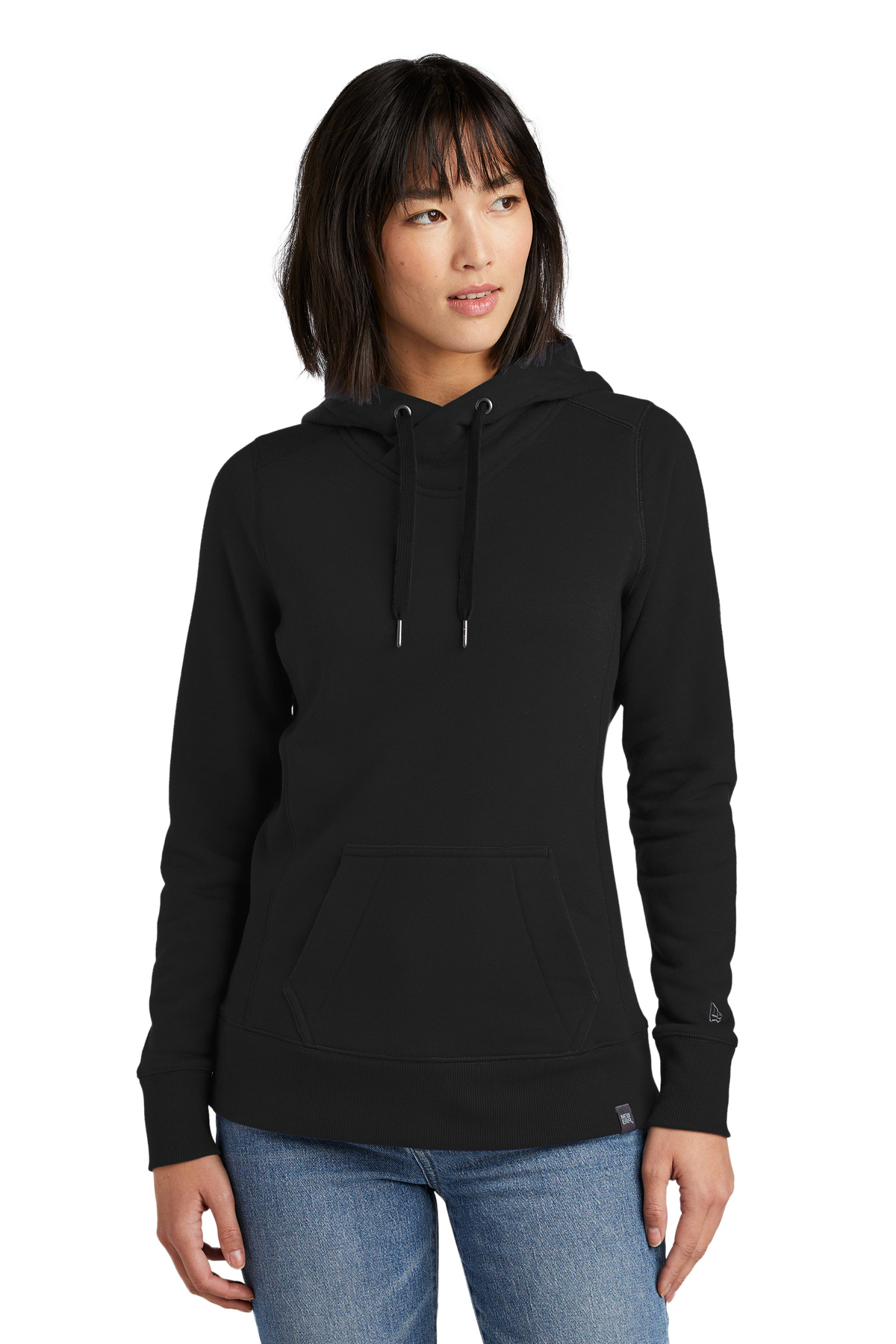 New Era  Womens French Terry Pullover Hoodie. LNEA500