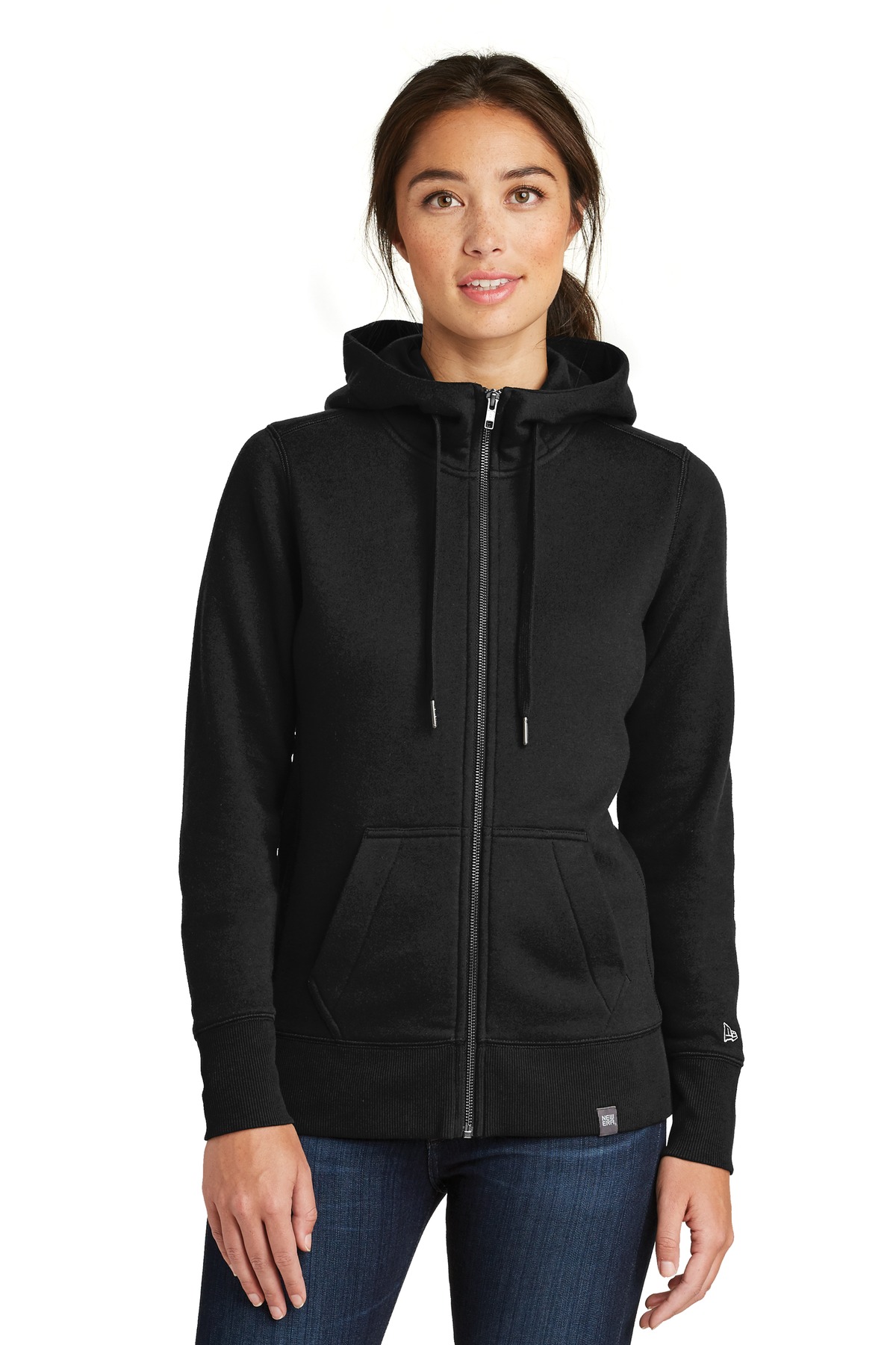New Era  Womens French Terry Full-Zip Hoodie. LNEA502