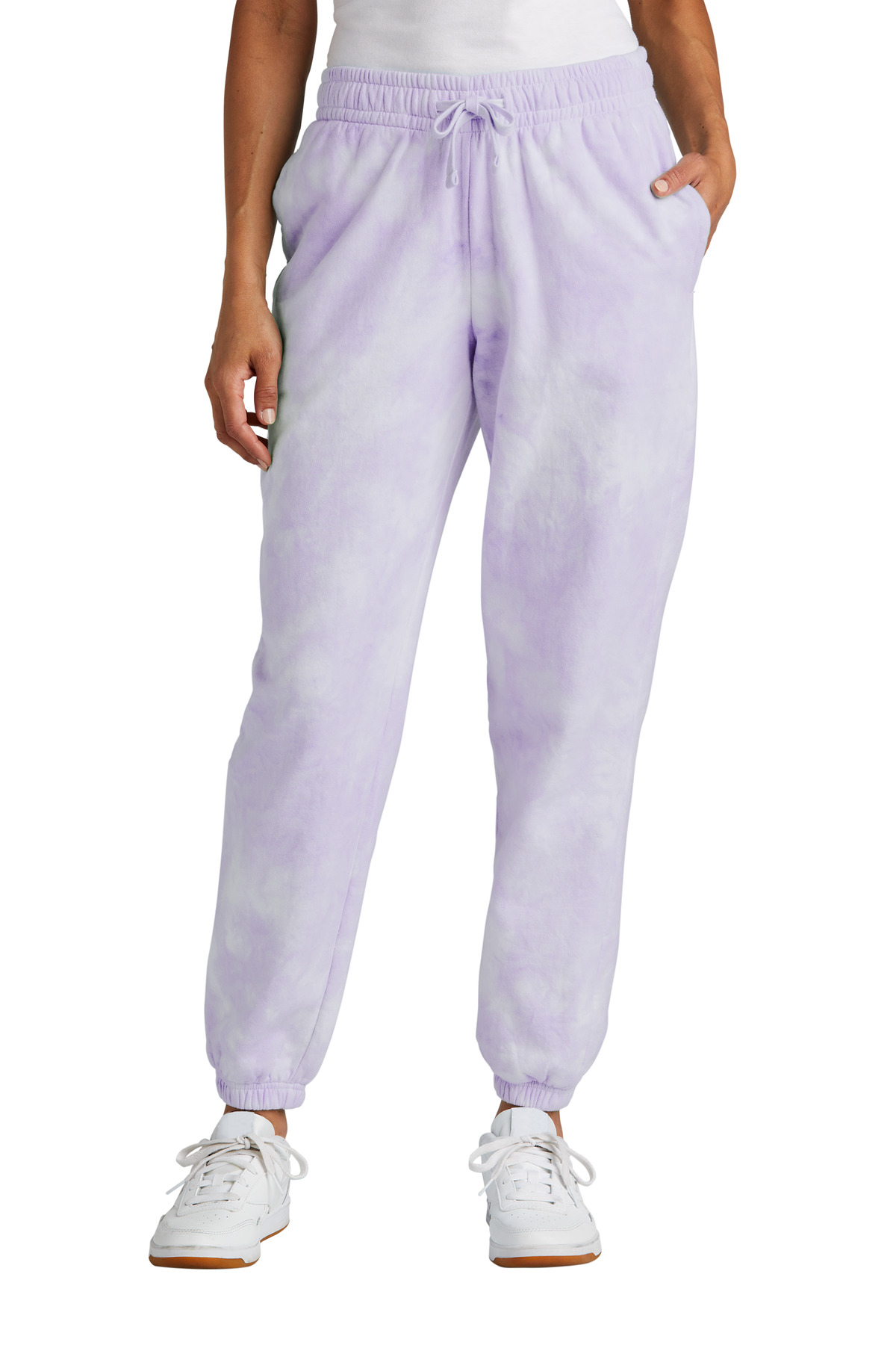 Port & Co Womens Beach Wash Cloud Tie-Dye Sweatpant LPC140P