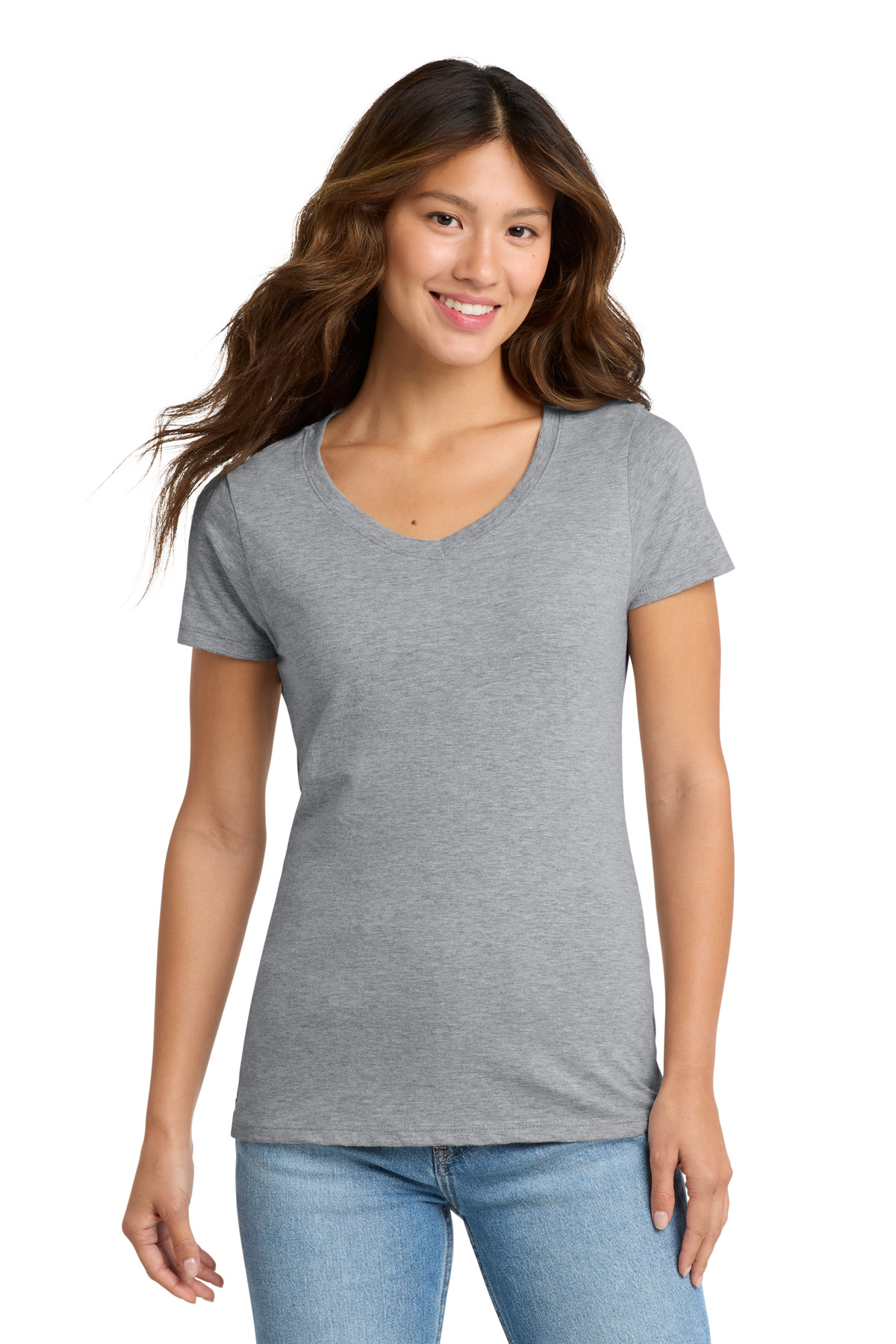 Port & Co Womens Fan Favorite V-Neck Tee. LPC450V
