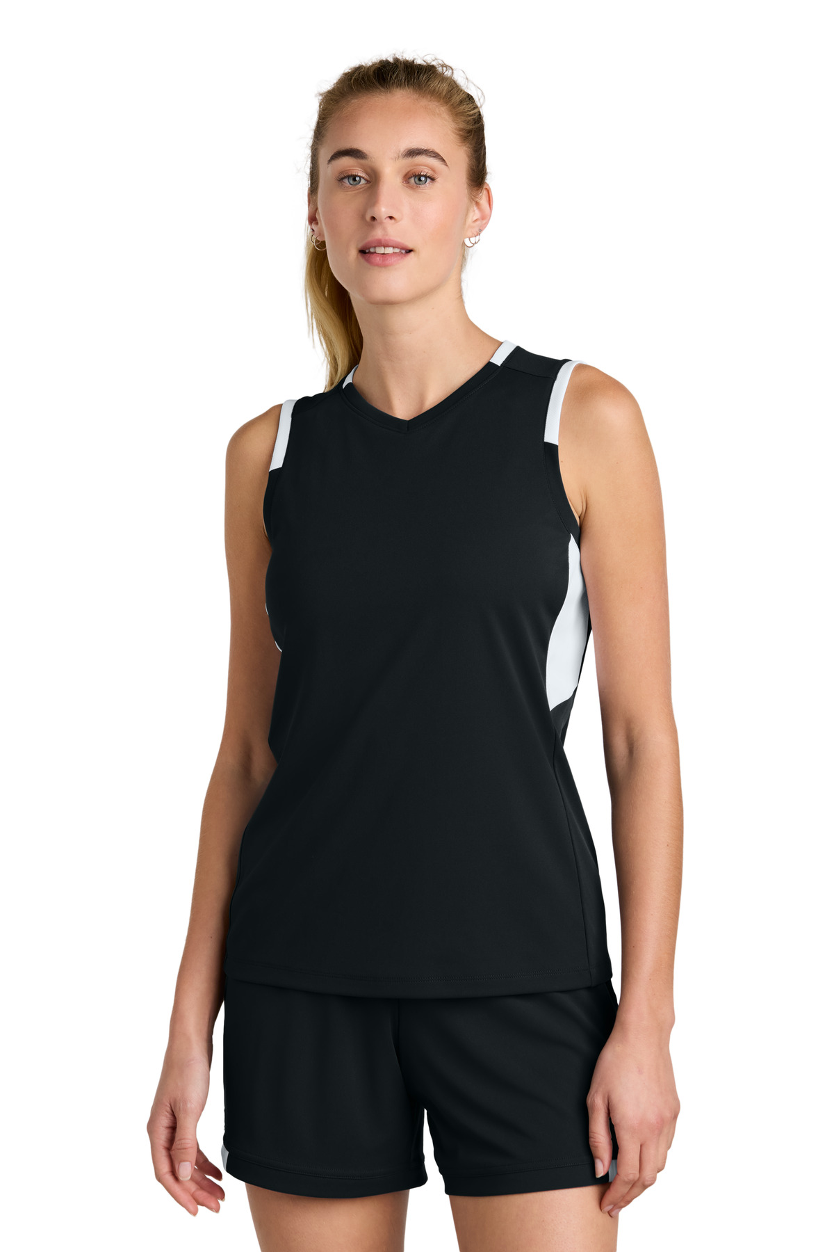 Sport-Tek Womens Club Sleeveless V-Neck LST441