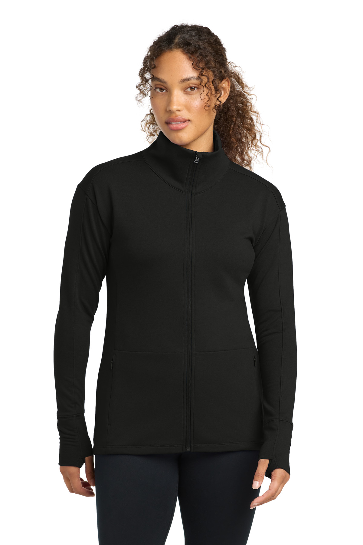 Sport-Tek Womens Sport-Wick Flex Fleece Full-Zip. LST560