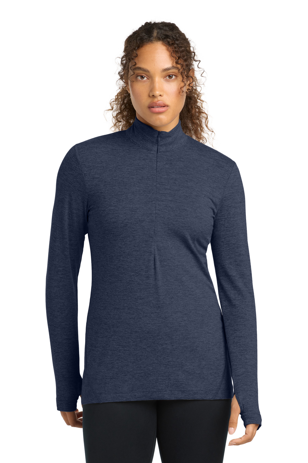 Sport-Tek Womens Exchange 1.5 Long Sleeve 1/2-Zip LST711
