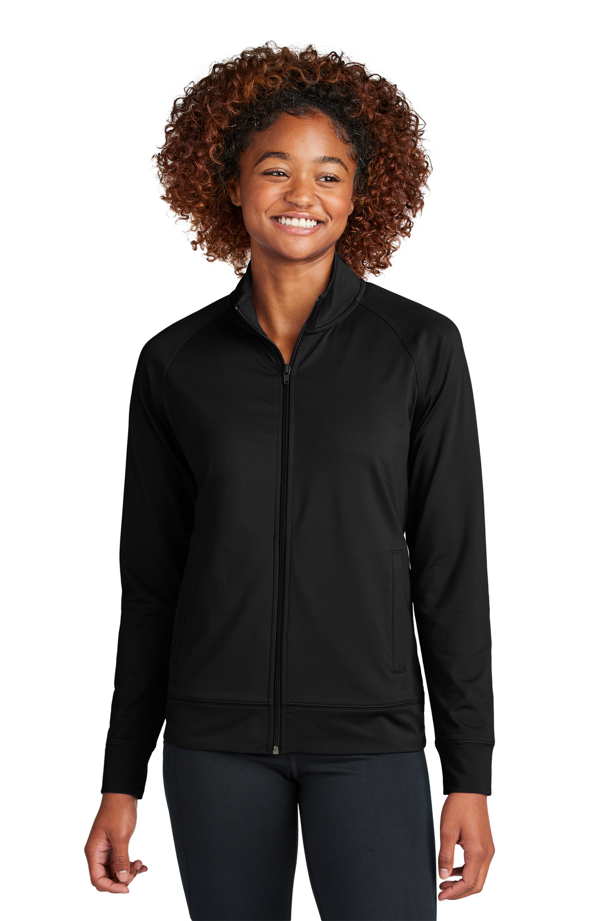 Sport-Tek Womens Sport-Wick Stretch Full-Zip Cadet Jacket LST857