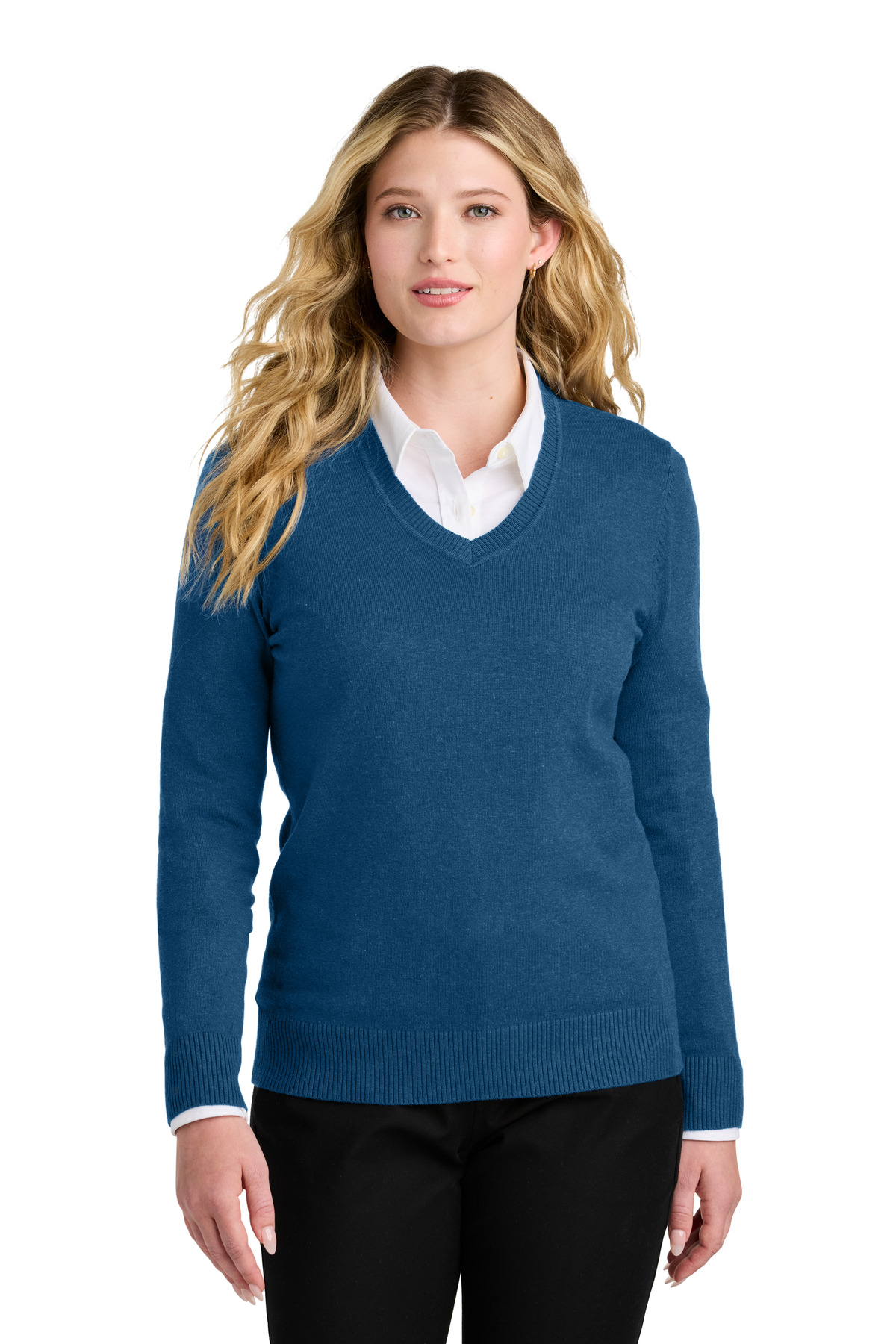 Port Authority Womens Easy Care V-Neck Sweater LSW2850
