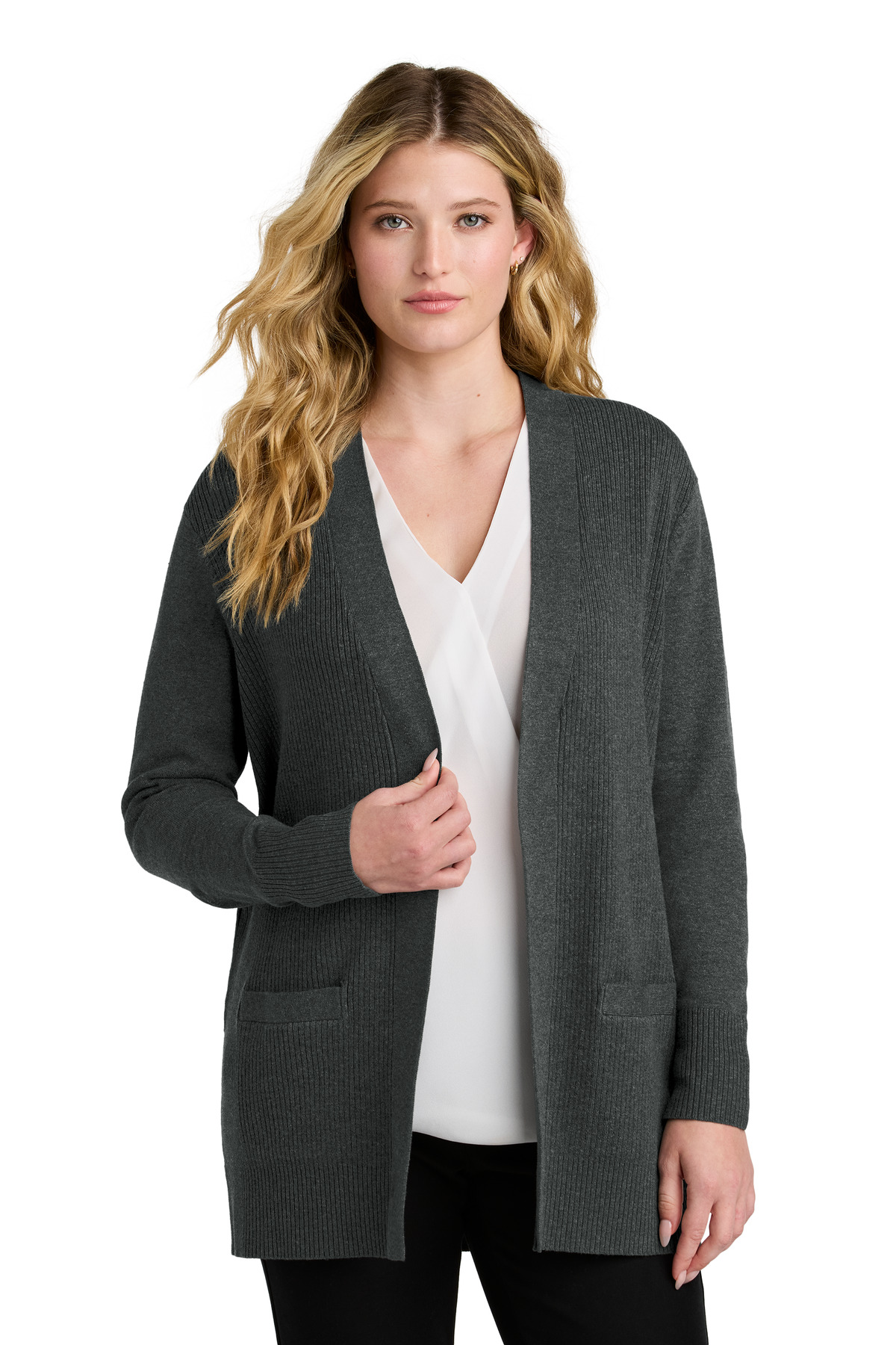 Port Authority Womens Easy Care Open-Front Cardigan Sweater LSW2890