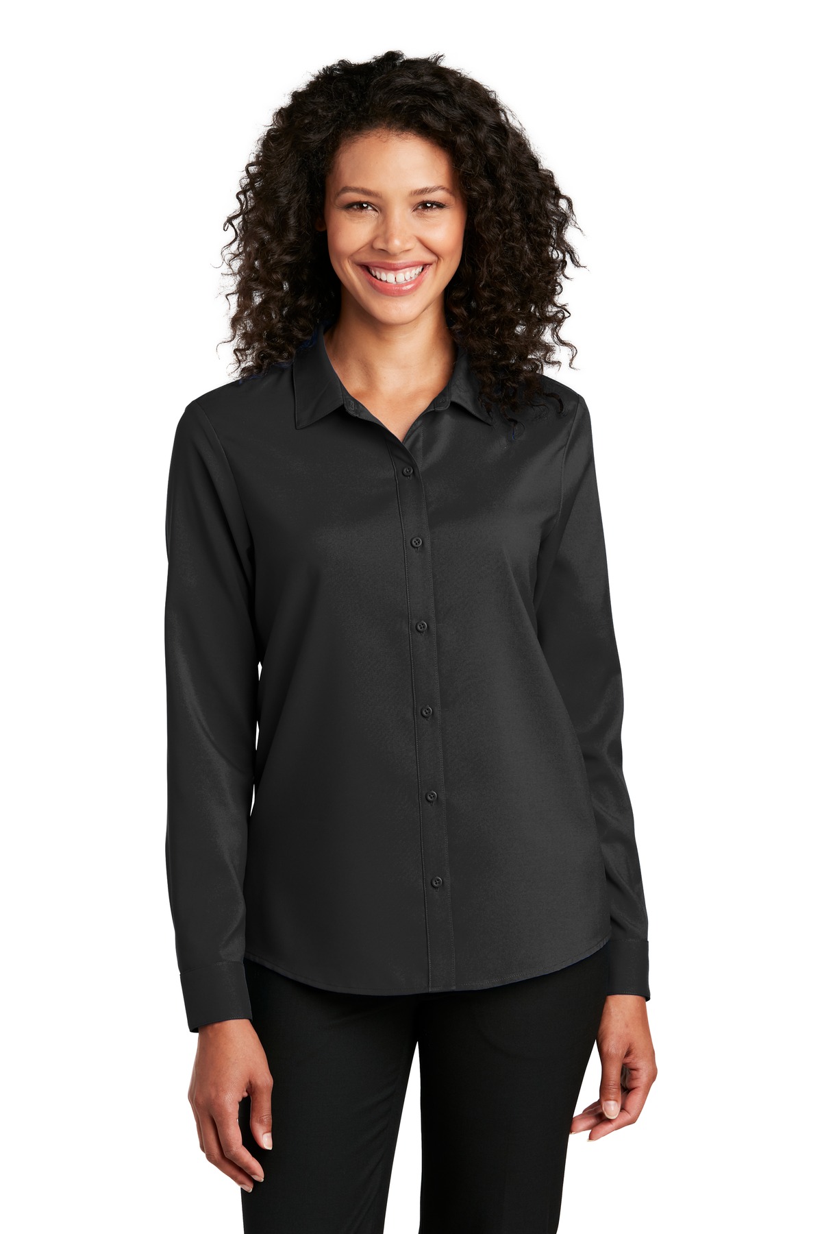 Port Authority Womens Long Sleeve Performance Staff Shirt LW401