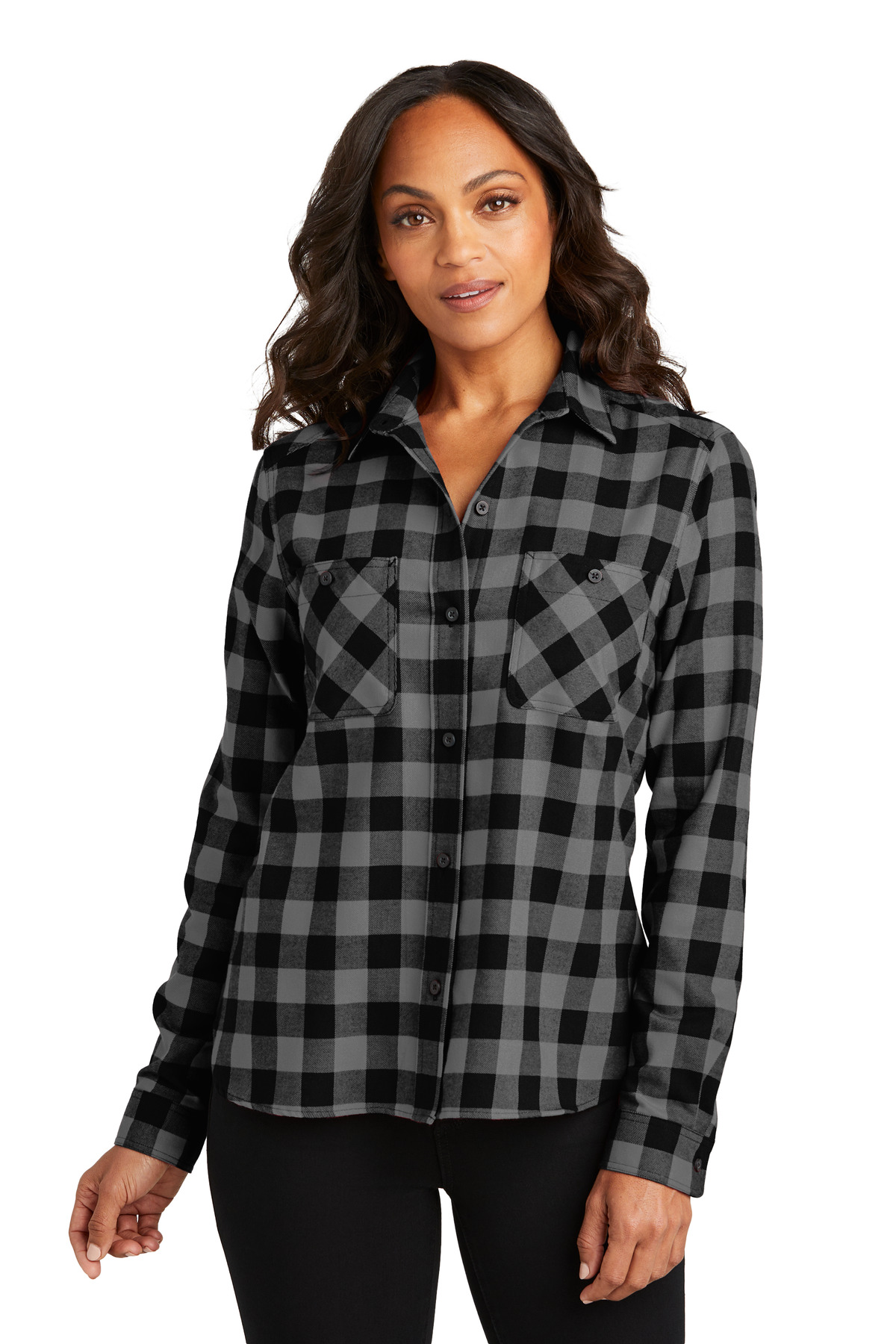 Port Authority Womens Plaid Flannel Shirt LW669