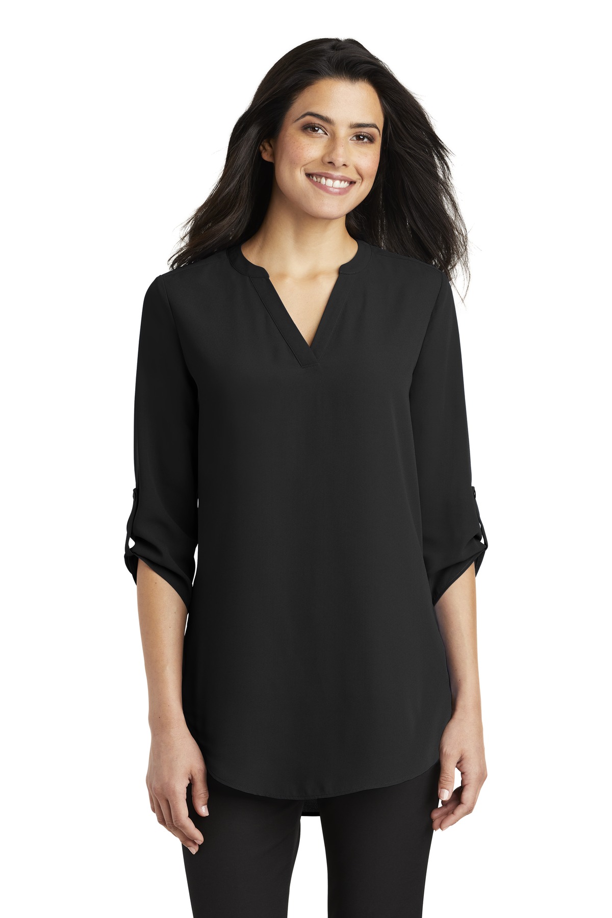 Port Authority Womens 3/4-Sleeve Tunic Blouse. LW701