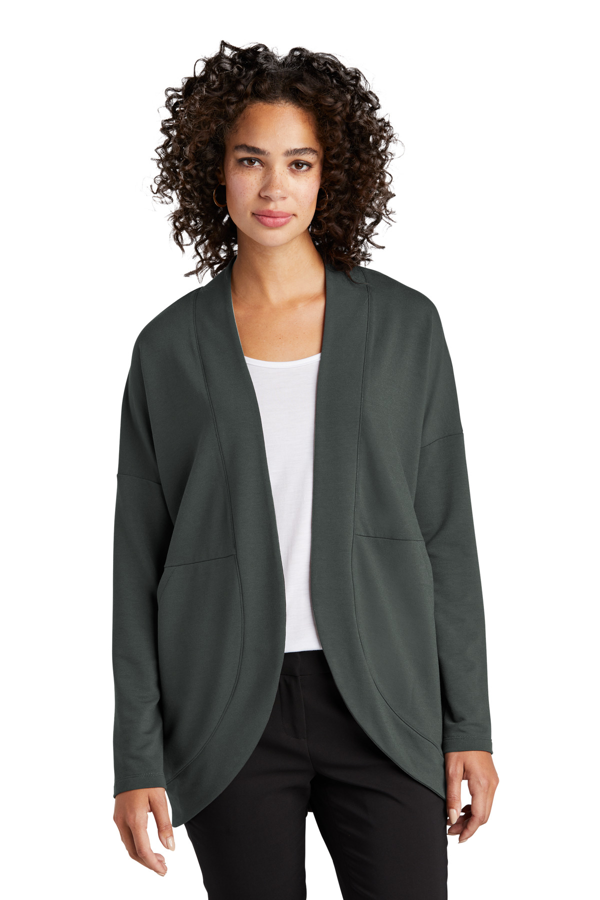 Mercer+Mettle Womens Stretch Open-Front Cardigan MM3015