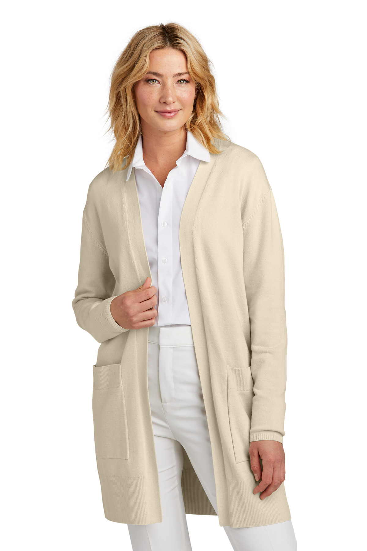 Mercer+Mettle Womens Open-Front Cardigan Sweater MM3023