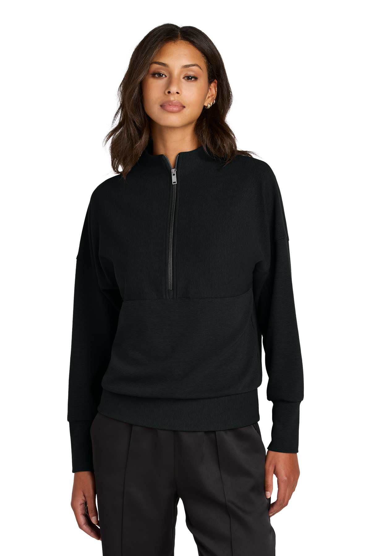 Mercer+Mettle Womens Linear Texture 1/4-Zip MM3041