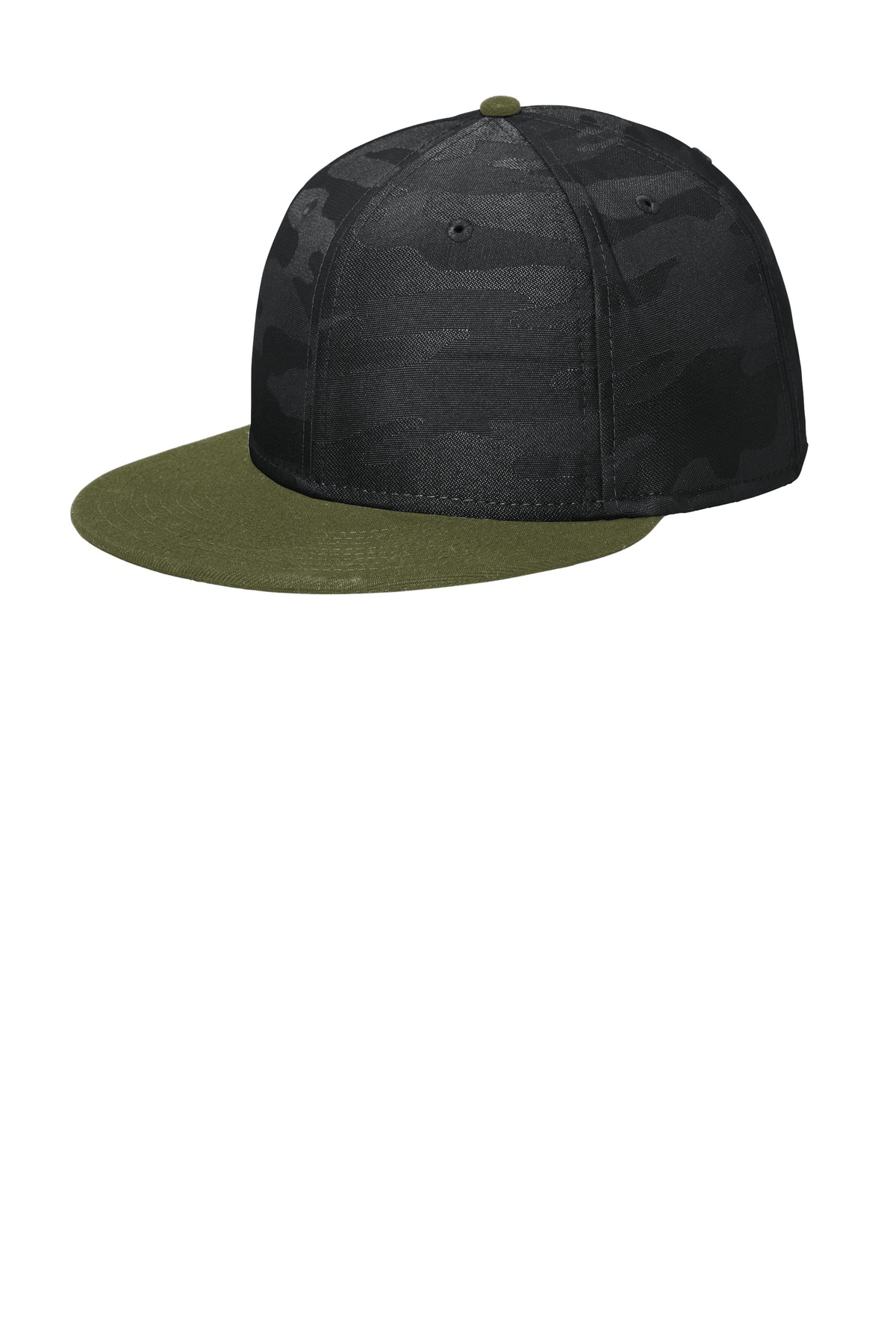 New Era  Camo Flat Bill Snapback Cap NE407