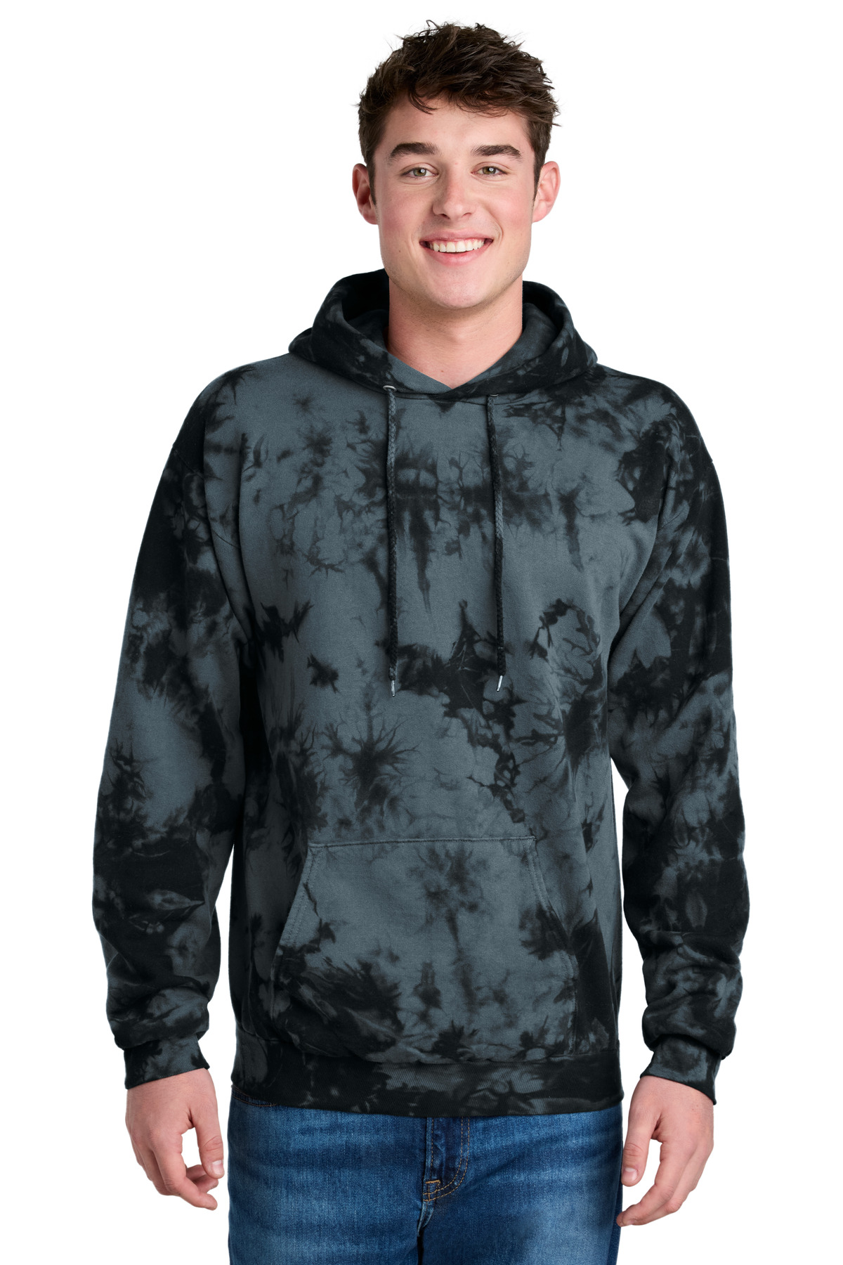 Port & Co Crystal Tie-Dye Pullover Hoodie PC144