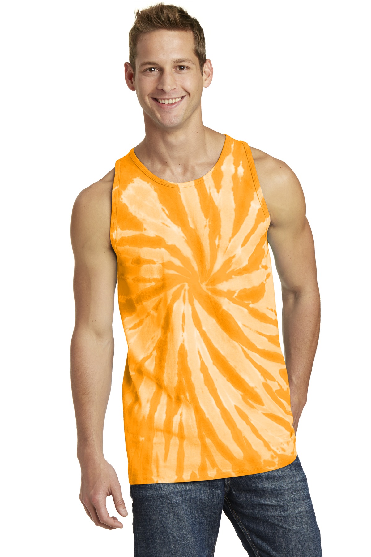 Port & Co Tie-Dye Tank Top.  PC147TT