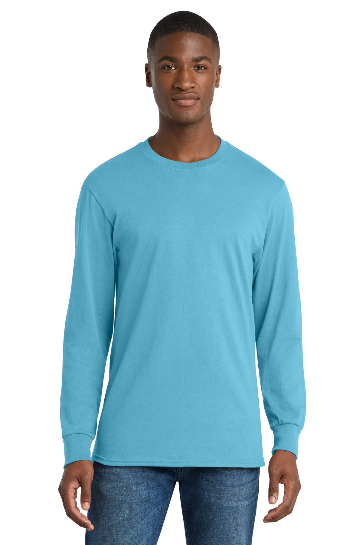 Port & Co Long Sleeve Core Cotton Tee. PC54LS