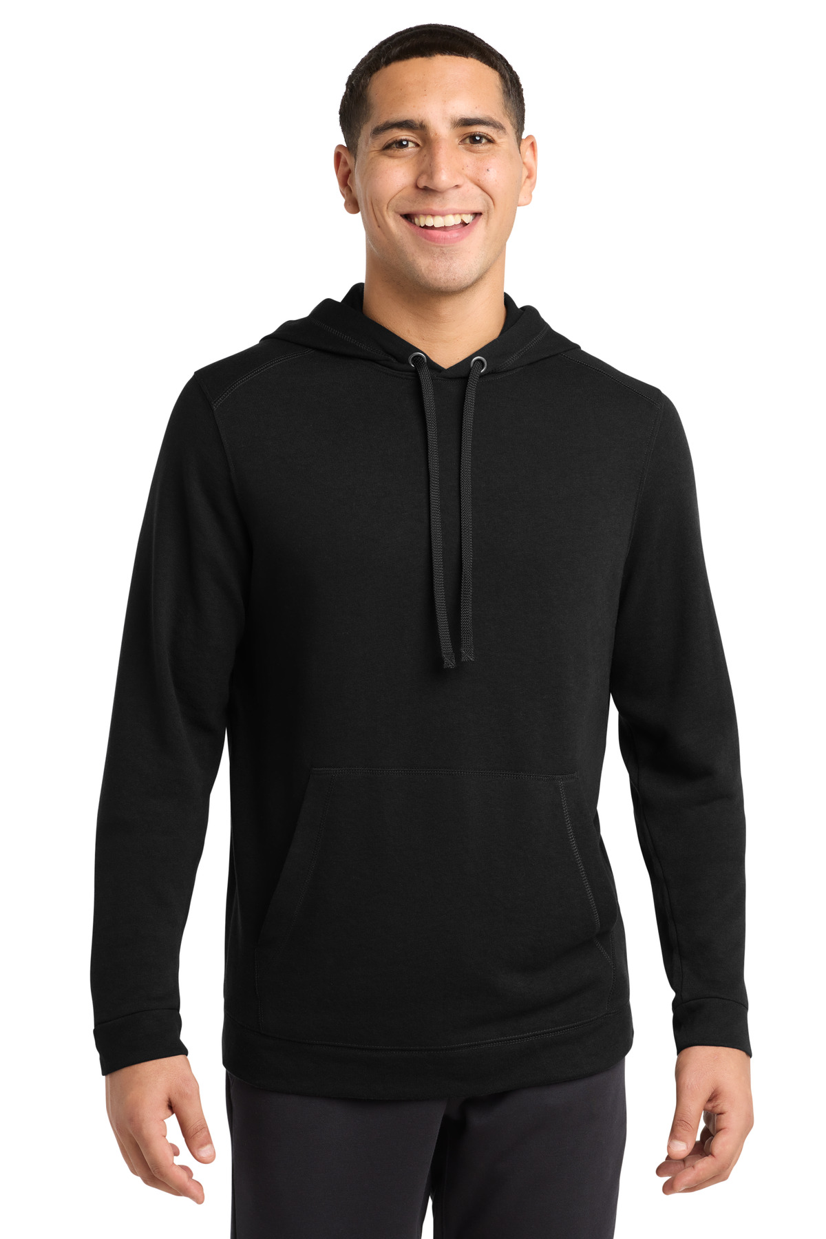 Sport-Tek  PosiCharge  Tri-Blend Wicking Fleece Hooded Pullover. ST296