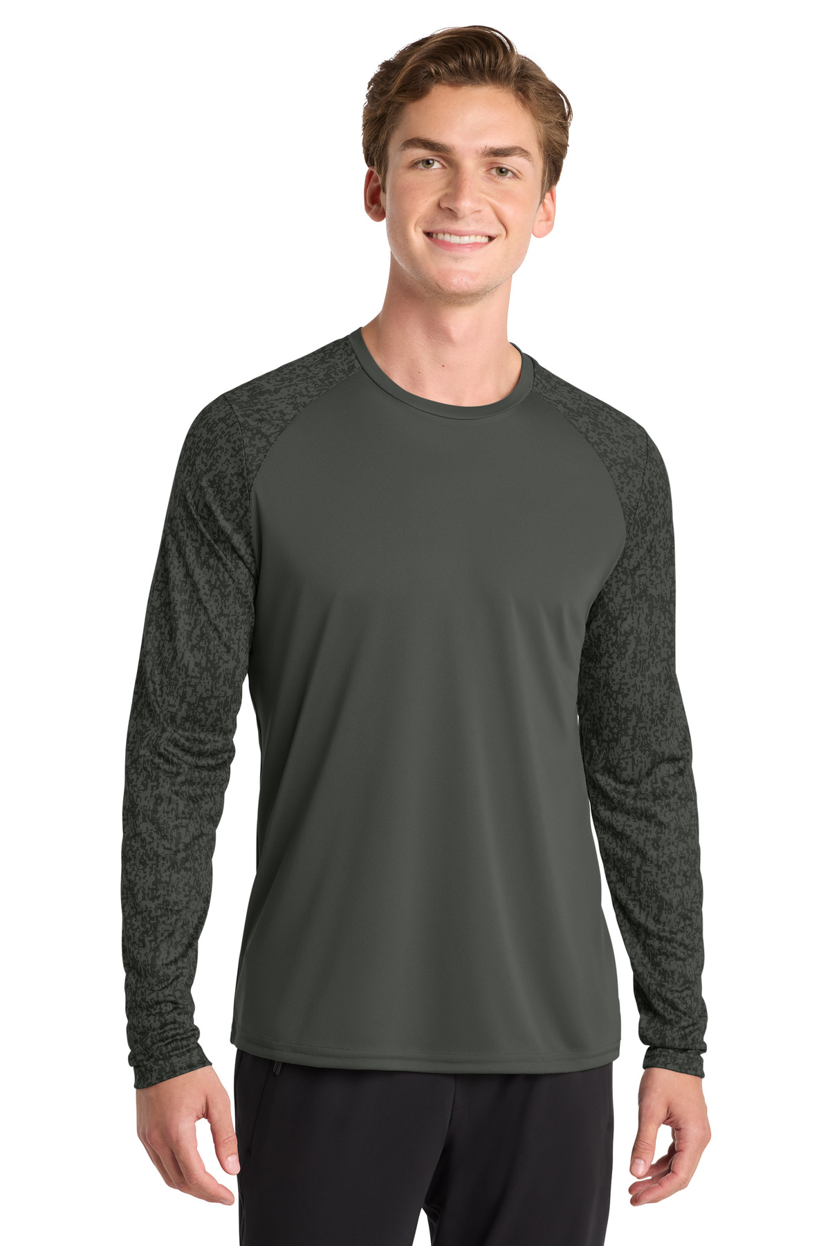 Sport-Tek  Long Sleeve Digi Camo Tee. ST460LS