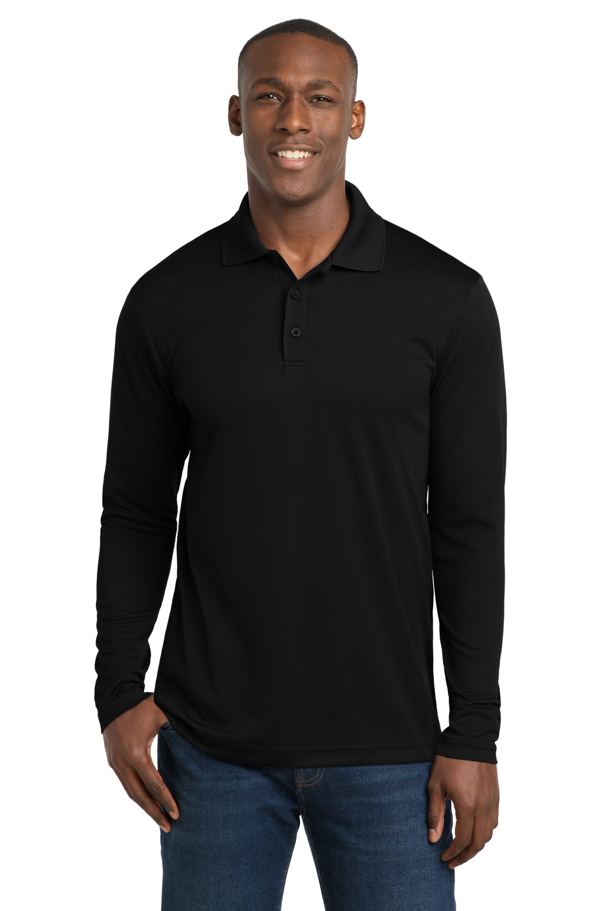 Sport-Tek  PosiCharge  RacerMesh  Long Sleeve Polo. ST640LS