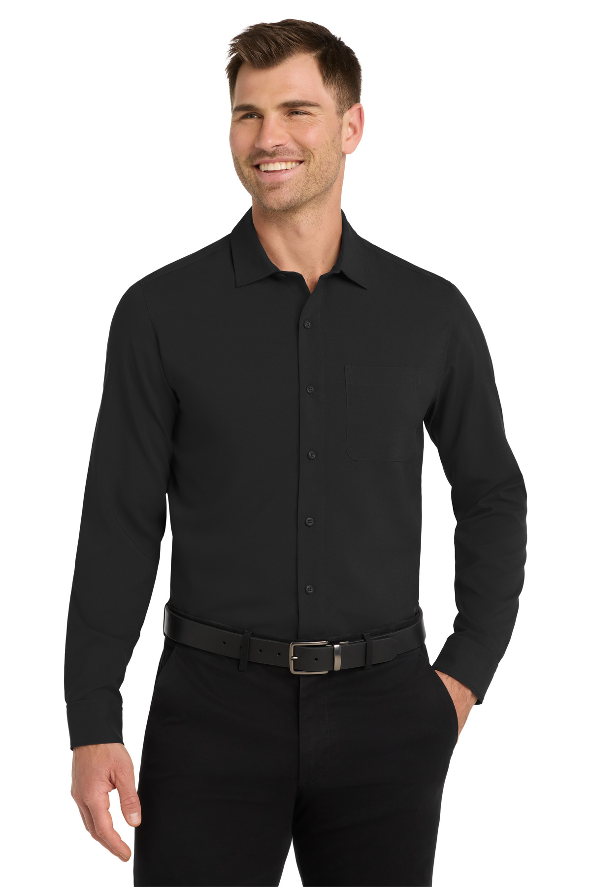 Port Authority  Long Sleeve Performance Staff Shirt W401