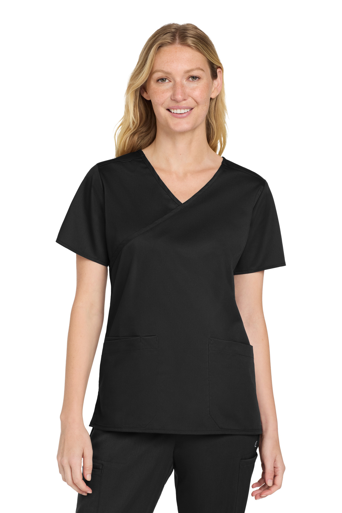 Wink Womens WorkFlex Mock Wrap Top WW4760