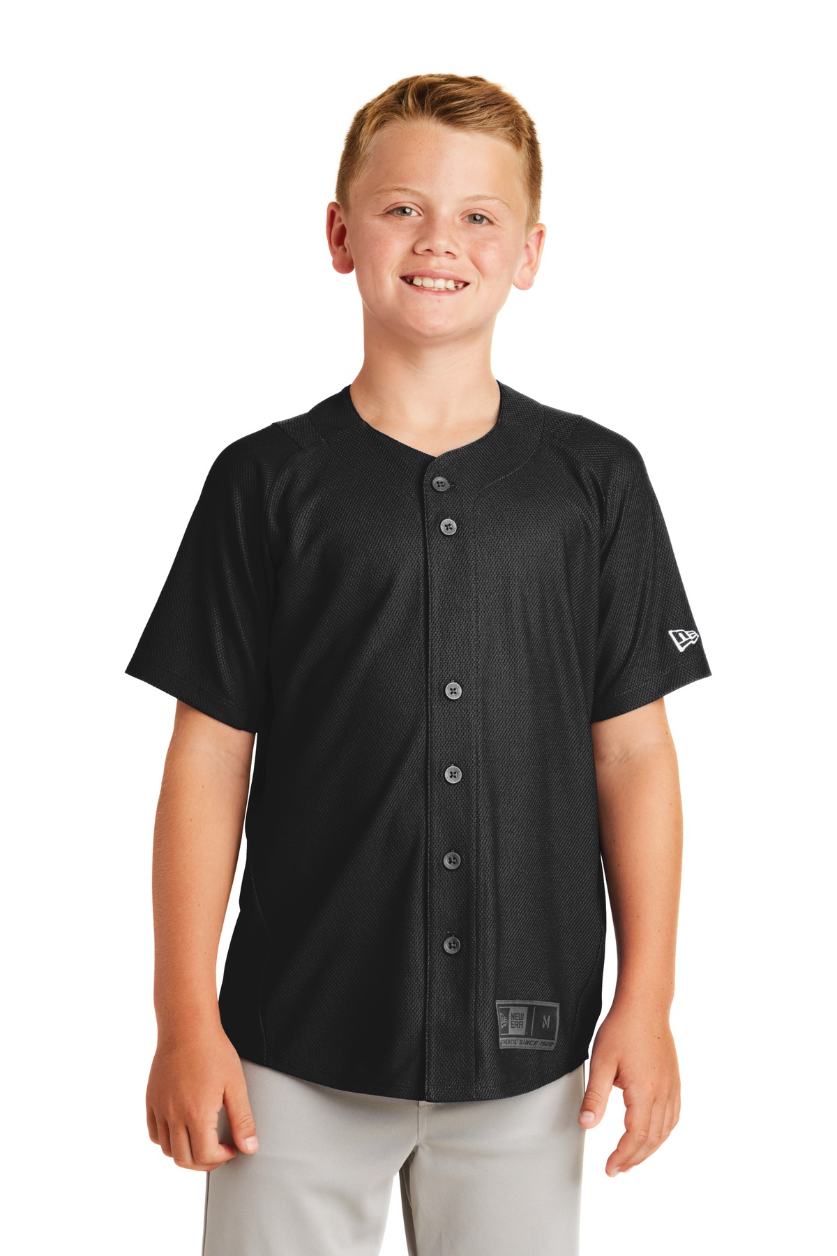 New Era  Youth Diamond Era Full-Button Jersey. YNEA220