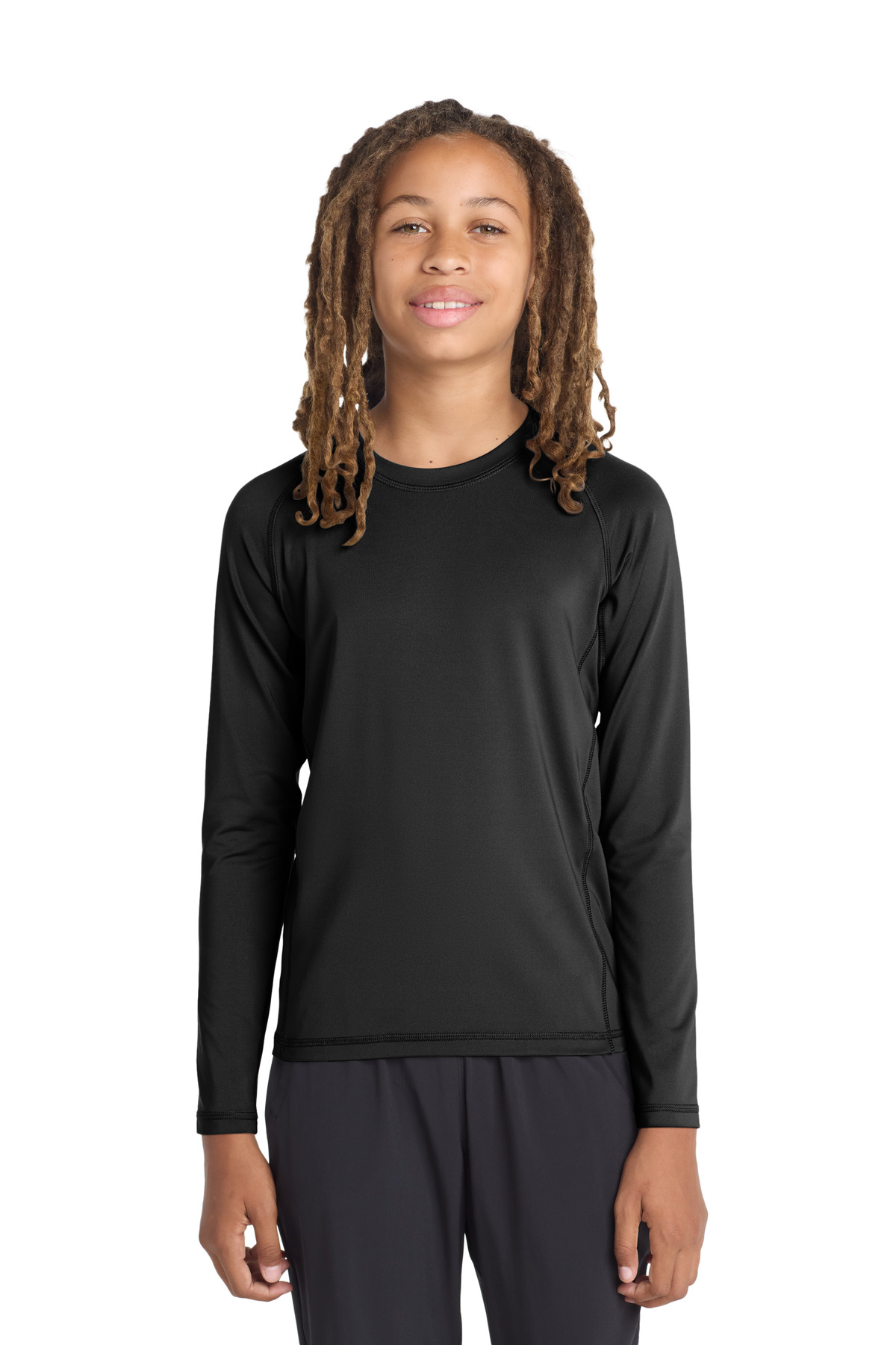 Sport-Tek  Youth Long Sleeve Rashguard Tee. YST470LS