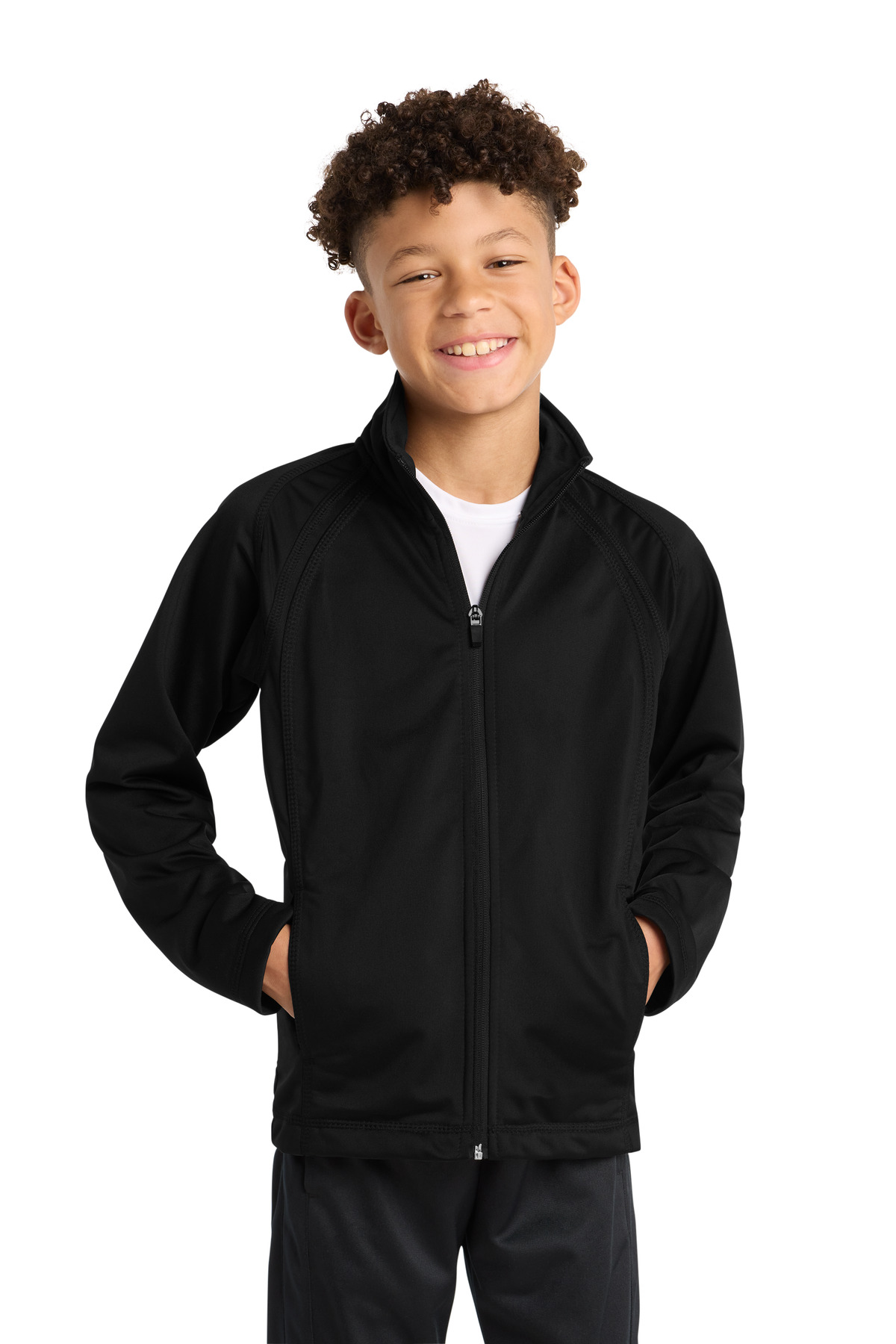 Sport-Tek Youth Tricot Track Jacket. YST90